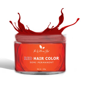 CHERRY RED SEMI PERMANENT HAIR COLOR (NO AMMONIA AND NO PARABEN) - The Wellness Shop