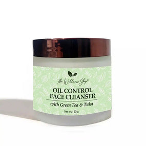 OIL CONTROL FACE CLEANSER WITH GREEN TEA AND TULSI - The Wellness Shop