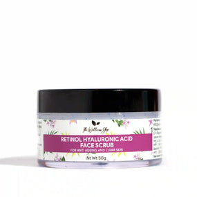 RETINOL AND HYALURONIC FACE SCRUB FOR ANTI AGEING AND CLEAR SKIN - The Wellness Shop